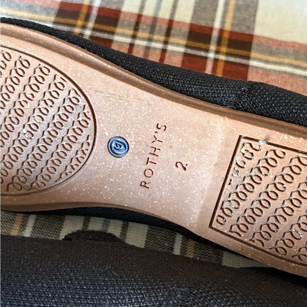 Rothy's Kids Black and Blue Dress Shoes - Picture 3 of 3